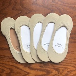 5 pairs no show socks